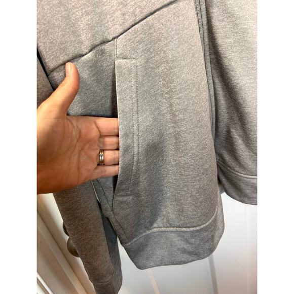 Adidas Men's‎ Fleece Tech Hooded Full Zip Sweatshirt Pullover Gary Size Medium - Picture 6 of 14